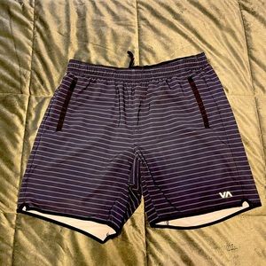 RVCA, Mens Shorts, Size L, 7” Inseam, No Liner, Navy-ish